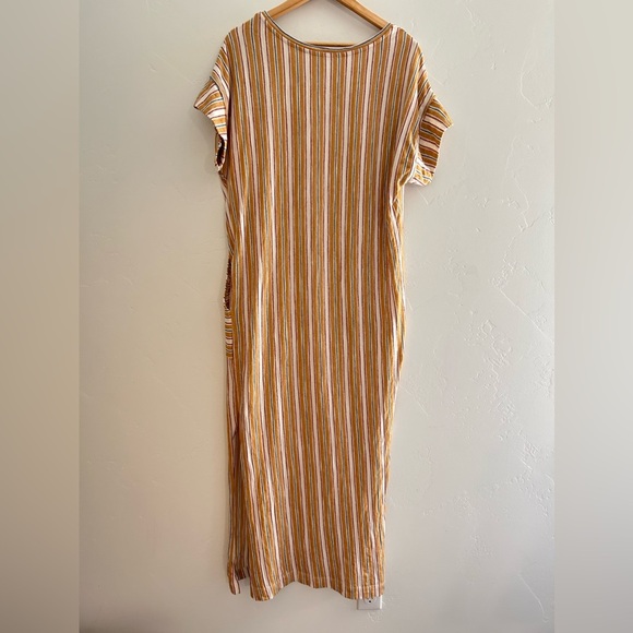 Free People Beach Marguerite Maxi Tee Dress Striped Size Large - Picture 5 of 15